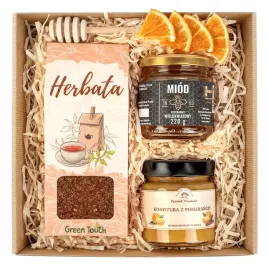 kosz-prezentowy-upominek-zestaw-herbata-miod-pomarancze-na-urodziny-box