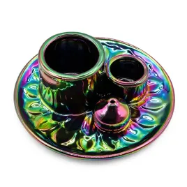 podstawka-na-palo-santo-mandala-metaliczna-tecza-ceramika-kadzidla-szalwia