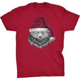 niedzwiedz-grizzly-mikolaj-koszulka-swiateczna-las