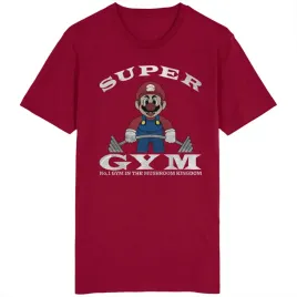 super-gym-koszulka-mario-bros-trening-silownia