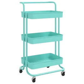 wozek-organizacyjny-z-uchwytem-4-kola-zelazo-abs-turkusowy-42x35x85