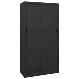 szafka-biurowa-z-przesuwnymi-drzwiami-stal-antracytowa-90x40x180-cm