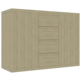 komoda-minimalistyczna-z-4-szufladami-i-2-drzwiczkami-dab-sonoma-88x30x6