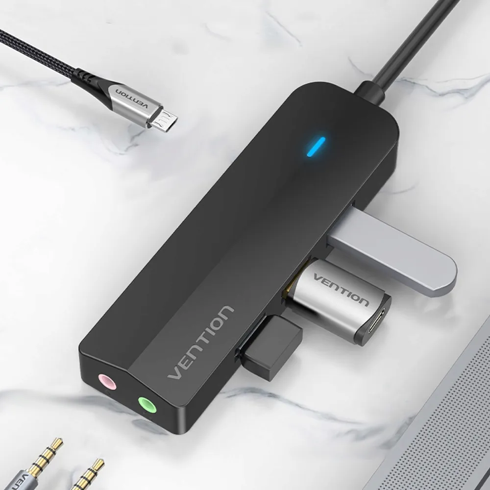 vention-hub-usb-c-usb-3x-3-0-jack-micro-b-15cm