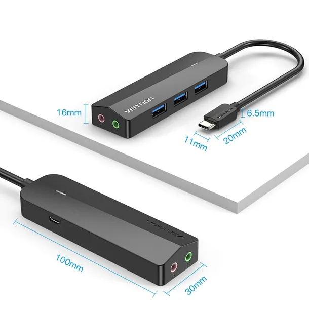 vention-hub-usb-c-usb-3x-3-0-jack-micro-b-15cm