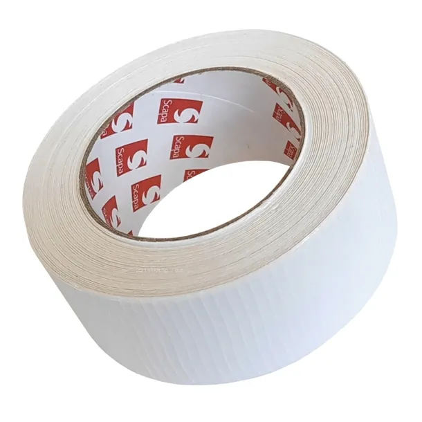 Taśma tkaninowa powlekana 48mm x 50m biała wytrzymała uniwersalna INTRA