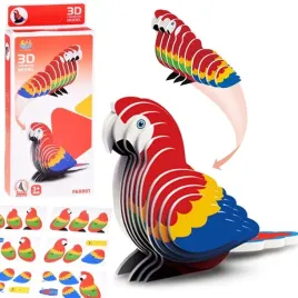 puzzle-3d-kartonowy-model-kolorowy-papuga-ara-zrob-to-sam-diy-24-el-za5719