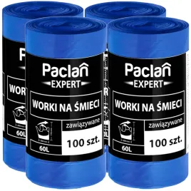 paclan-worki-na-smieci-odpady-60l-zawiazywane-100szt-zestaw-rolka-expert-x4