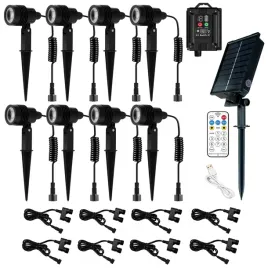 8x-lampa-solarna-ogrodowa-wbijana-naziemna-3000k-pilot-zewnetrzna-gruntowa