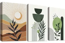 obrazy-boho-50x70-cm-3-szt-w-drewnianej-ramie-zestaw-na-sciane