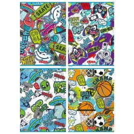 herlitz-dzieciece-graffiti-zeszyt-w-kratke-z-marginesem-a4-mix-32-kartki