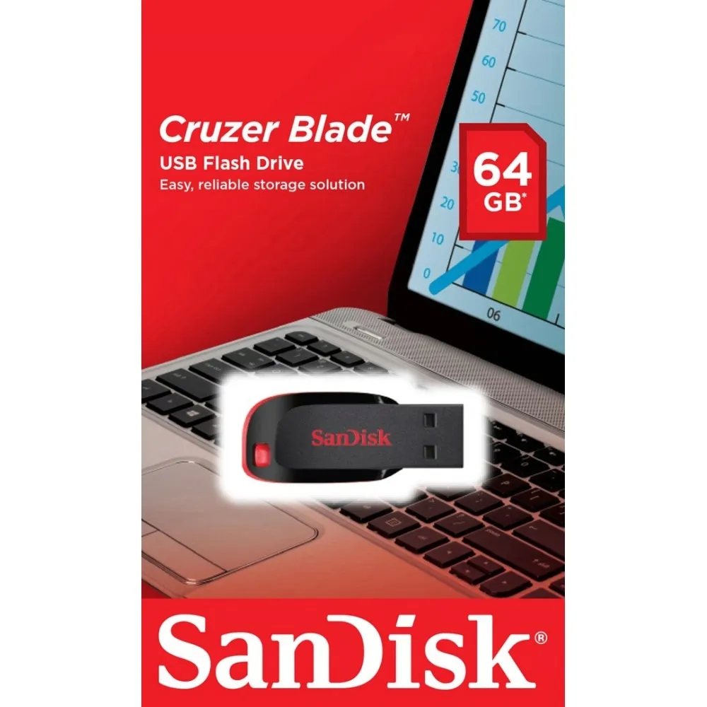 sandisk-flash-cruzer-blade-64gb-stan-nowy