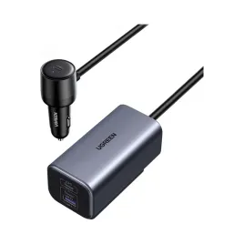ugreen-ec706-ladowarka-samochodowa-usb-2x-usb-c-150w-mocna-kabel-1m