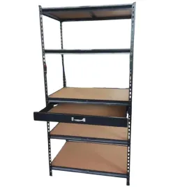 regal-magazynowy-z-szuflada-metalowy-warsztatowy-czarny-5-polek-180x90x60cm