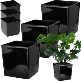 zestaw-3x-donica-doniczka-kwietnik-misa-ogrod-czarny-polysk-wklad-25x25cm