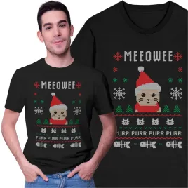 koszulka-swiateczna-t-shirt-na-swieta-kot-kotek-mikolaj-choinka-snieg