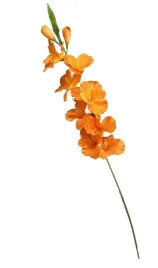 kwiat-sztuczny-mieczyk-pojedynczy-pomaranczowy-77cm