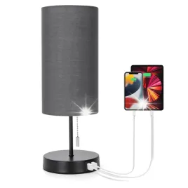 metalowa-lampka-nocna-stolowa-e27-2x-ladowarka-usb