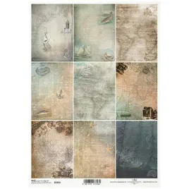 papier-ryzowy-decoupage-a4-zaglowiec-statek-mapa