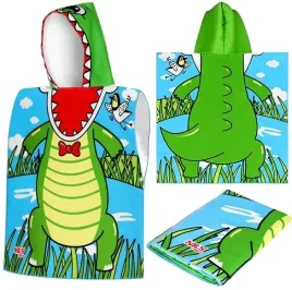 nils-nar20-recznik-ponczo-crocodile-okrycie-z-kapturem-dzieciecy-na-basen