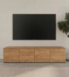 stojaca-szafka-rtv-komoda-polka-pod-telewizor-200-dab-craft-zloty-4-drzwi