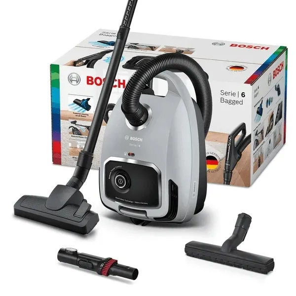 Bosch Odkurzacz workowy Seria 6 BGB6X330 Regulacja mocy w uchwycie LED 600W