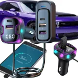 transmiter-bluetooth-samochodowy-fm-3x-usb-typ-c-adapter-ladowarka-stan-nowy-stan-opakowania-oryginalne