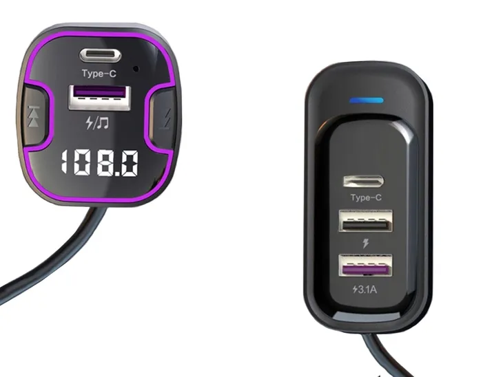 transmiter-bluetooth-samochodowy-fm-3x-usb-typ-c-adapter-ladowarka-marka-rozz-stan-opakowania-oryginalne
