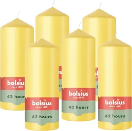 bolsius-swieca-filarowa-pienkowa-sloneczno-zolta-150-58mm-42h-6-sztuk