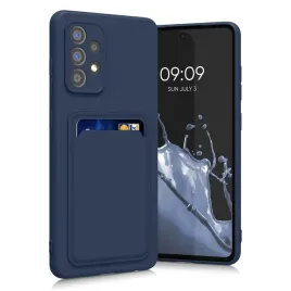 kwmobile-etui-tpu-samsung-galaxy-a52-uchwyt-karty-ciemnoniebieskie