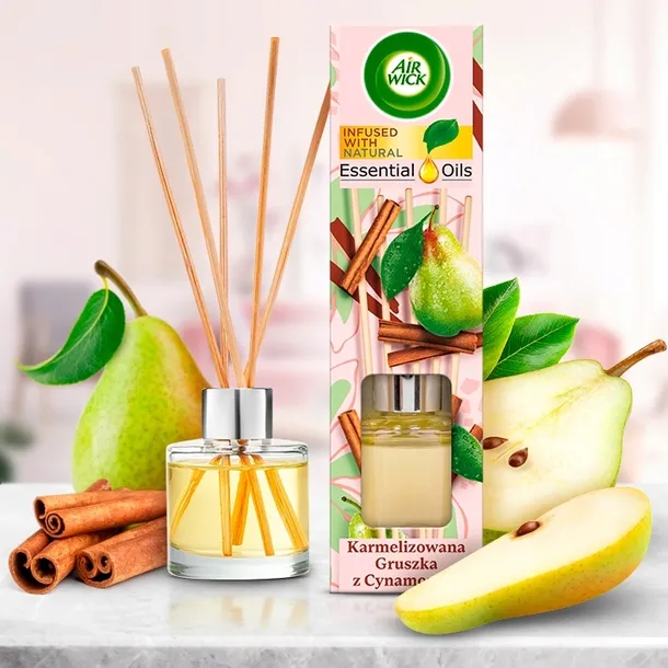 Air Wick patyczki zapachowe karmelizowana gruszka i cynamon 40 ml