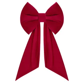 kokarda-dekoracyjna-50x90cm-na-wesele-slub-okno-auto-welur-velvet-bordowa