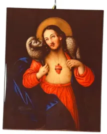 obrazek-ceramiczny-jezus-dobry-pasterz-z-najswietszym-sercem-milejczyce