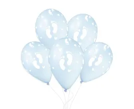 balony-pudrowy-blekit-dzieciece-stopki-33-cm-50-szt-gemar