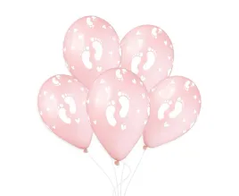 balony-pastelowe-pudrowy-roz-stopki-dzieciece-33-cm-50-szt-gemar