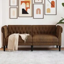 vidaxl-sofa-chesterfield-dwuosobowa-brazowa-obita-tkanina