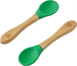 zestaw-2x-bambusowych-lyzeczek-z-silikonowa-koncowka-zielone-bamboo