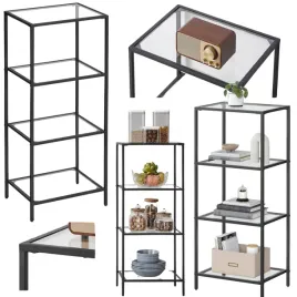 regal-szklany-vasagle-4-poziomy-metalowy-czarny-wolnostojacy-95cm