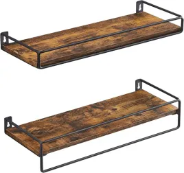 polki-scienne-vasagle-zestaw-2szt-z-drazkiem-vintage-brazowe-40cm