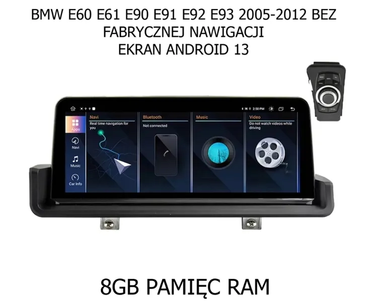 ekran-nawigacja-android13-8gb-ram-do-bmw-e90-e91-e92-e93-idrive-kontroler
