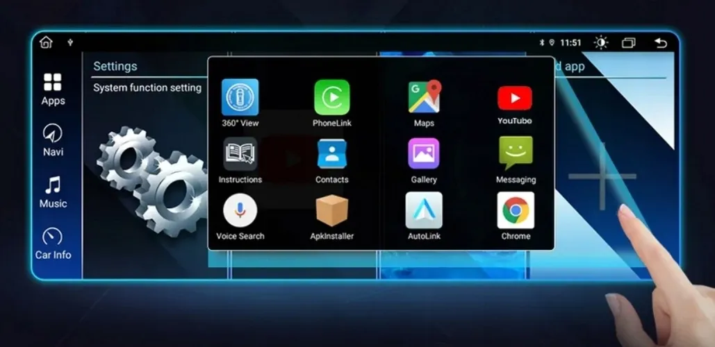 ekran-nawigacja-android13-8gb-ram-do-bmw-e90-e91-e92-e93-idrive-kontroler-stan-nowy