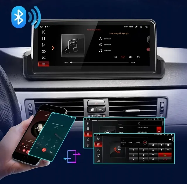 ekran-nawigacja-android13-8gb-ram-do-bmw-e90-e91-e92-e93-idrive-kontroler-stan-nowy