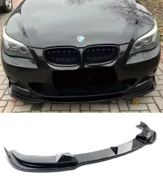 dokladka-zderzaka-przod-dla-bmw-e60-e61-2003-2010-m-pakiet-czarny-polysk