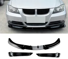 dokladka-przedniego-zderzaka-bmw-e90-e91-2005-2008-splitter-czarny-polysk