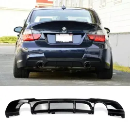 bmw-e90-e91-m-pakiet-2005-2012-czarny-335-look-dyfuzor-tylnego-zderzaka