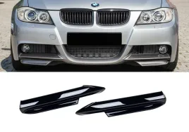 bmw-e90-e91-pre-lci-05-08-flapsy-czarny-polysk-splitter-dokladka-zderzaka