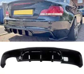 bmw-e82-e88-m-pakiet-2007-2013-czarny-polysk-dyfuzor-tylnego-zderzaka