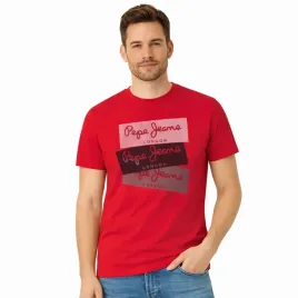 t-shirt-meski-pepe-jeans-oldwive-pm508942-malinowy