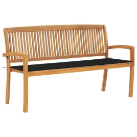 vidaxl-sztaplowana-lawka-ogrodowa-z-poduszka-159-cm-drewno-tekowe