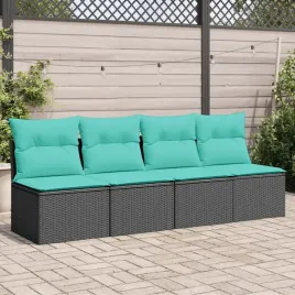 vidaxl-sofa-ogrodowa-z-poduszkami-4-osobowa-czarna-polirattan